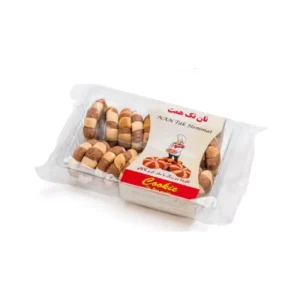کلوچه دو رنگ با مغز کرم کاکائو